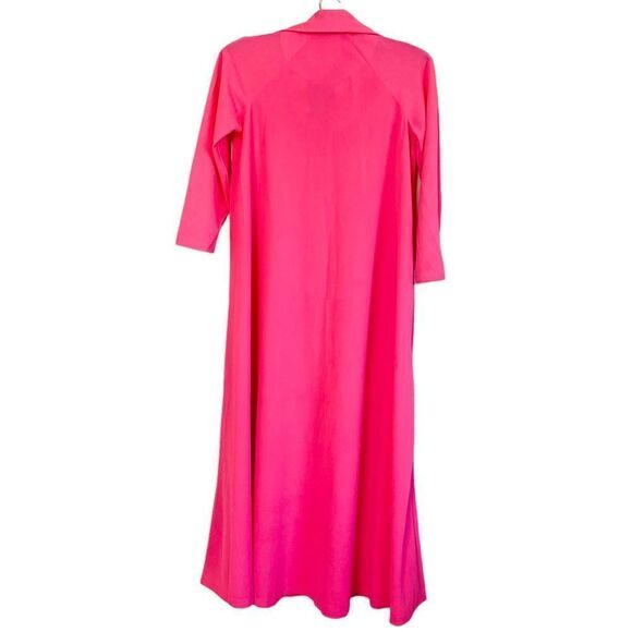 Butterfield 8 Vintage Barbie Pink Caftan Maxi Dress Sz S - Picture 5 of 9